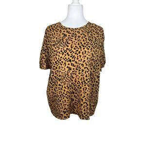 We The Free Leopard Print T Shirt Women's Free People Small
